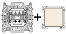 [NIK_100-61200] Dubbelpolige schakelaar met afwerkset Original Cream