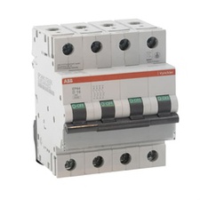 [ABB_2CDB102401R0325] Disjoncteur automatique 4 pôles 32A 6000A B (3-5 In) 230V/400V, 4 modules, contact à vis, EP60: 6kA, 25-35mm², IP20, verrouillage à cadenas, connexions plombables.