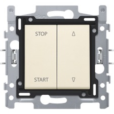 [NIK_100-65908] interrupteur de volet roulant START-STOP/UP-DOWN Crème