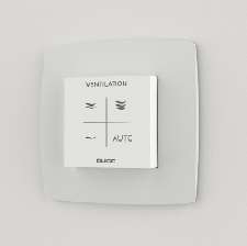 [DUCO_0000-4604] CO2 Ruimtesensor met bediening RF / Wired wit