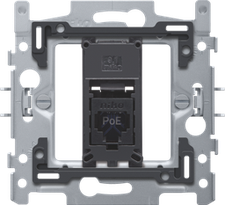 [NIK_170-66171] socle 1x RJ45 UTP Cat. 6A avec fixation à griffe