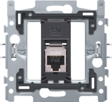 [NIK_170-66166] socle 1x  RJ45 STP Cat. 6 PoE avec fixation à griffe