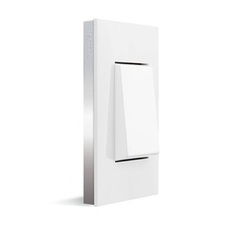 [LEG_741112] Valena Next Plaque de recouvrement double 71mm Chrome Blanc - 741112