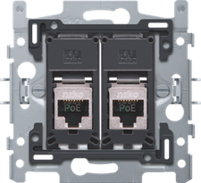 2 connexions RJ45 STP Cat. 5E PoE  fixation par griffes (170-66156)