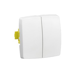 [CBO_086120L] teo double deux directions ou double poussoir blanc