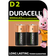 [DUR_5000394055995] herlaadbare batterij D 3000mAh (2 stuks)