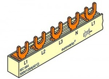 [FTG_E50.424.101] Peigne de distribution fourche 4P 24mod Ø10 L1L2L3N- L1L2L3N  L1....
