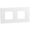 [CBO_YA4802M2WW] Light Now plaque de finition double 71mm blanc